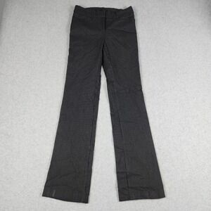 Max Rave Trousers Pants Womens 7 Black Pinstripe Stretch High Waisted Flare Leg